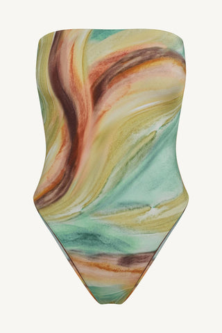 Classic Bandeau One Piece - Elemental Current EcoShimmer