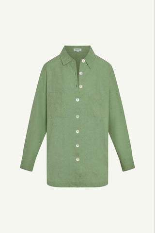Nadia Shirt - Sage EcoLinen