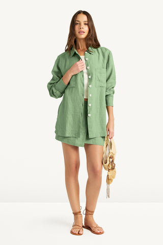 Nadia Shirt - Sage EcoLinen