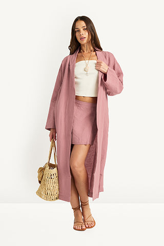 Dakota Duster - Rosewood EcoLinen