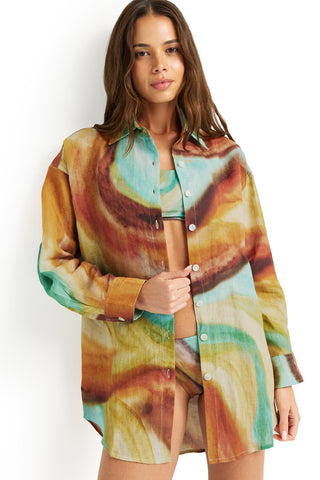 Playa Vida Shirt - Elemental Current EcoLinen