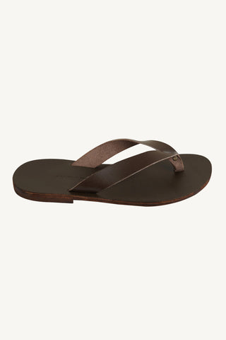 Maria Farro Lex Flip Flop - Dark Brown