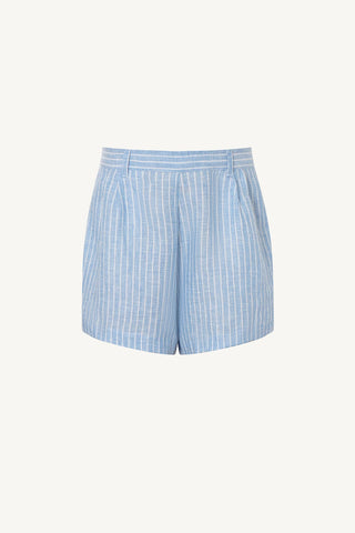 The Getaway Short - Summer Stripe EcoLinen