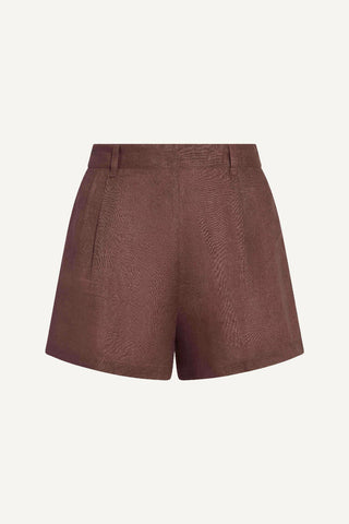 The Getaway Short - Mocha EcoLinen
