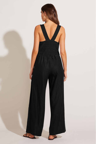 Tallows Crop Top - Black EcoLinen