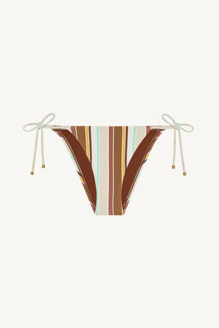 Elle Tie Side Bottom - Sand Dunes Stripe Crepe