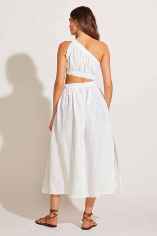 Reina Dress - White Ecolinen