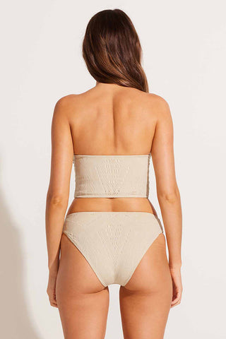 Harper Bandeau Top - Natural Calico Crochet