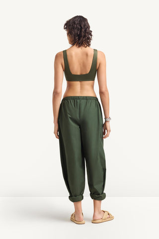 Parker Pant - Forest Cotton Poplin