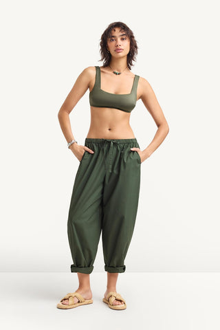 Parker Pant - Forest Cotton Poplin