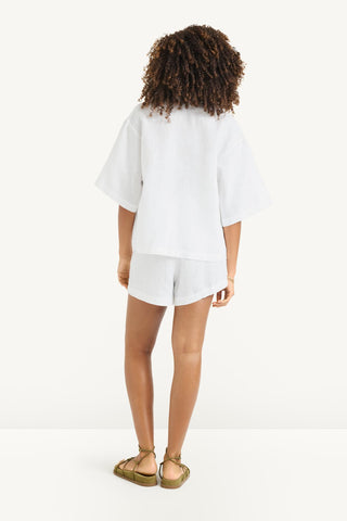 Rowan Resort Shirt - White EcoLinen