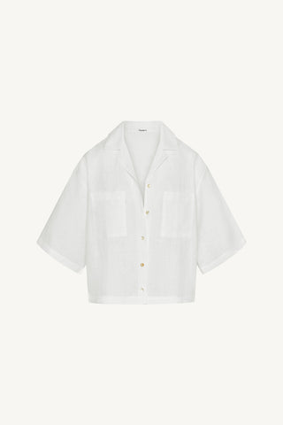 Rowan Resort Shirt - White EcoLinen