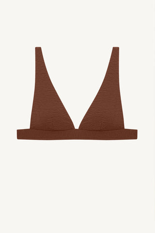 Lyra Bralette Top - Brick Riviera Ripple