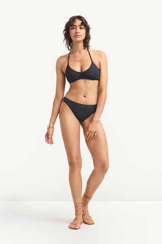 Cali High Leg Full Bottom - Black EcoRib