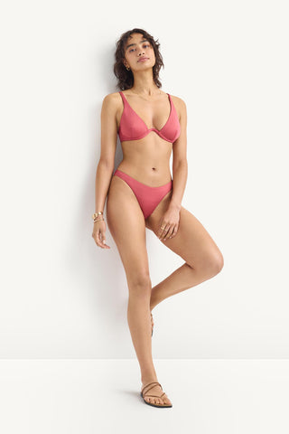 California High Leg Bottom - Wild Rose EcoLux
