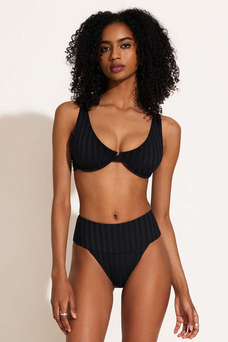 Rossi Underwire Top - Black SuperRib