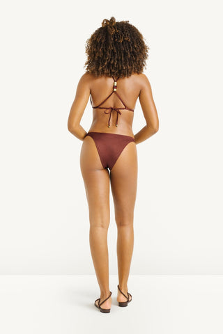 Terra Halter Triangle Top - Red Ochre EcoShimmer