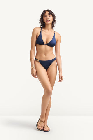 Terra Halter Triangle Top - Midnight Indigo EcoShimmer