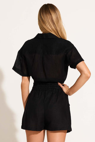 Avery Short - Black EcoLinen
