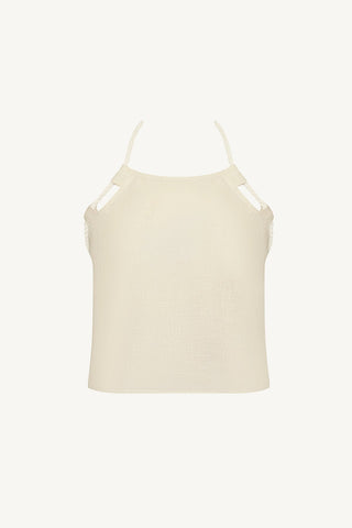 Avery Halter Top - Oatmeal EcoLinen