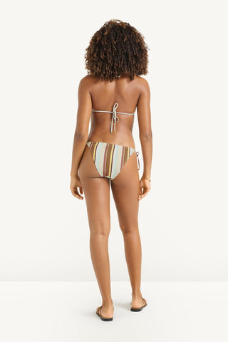Gia Triangle Top - Sand Dunes Stripe Crepe