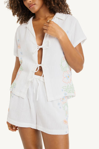 Superbloom Short - White Superbloom Cotton