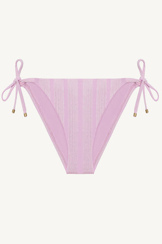 Elle Tie Side Bottom - Orchid Shiny Stripe