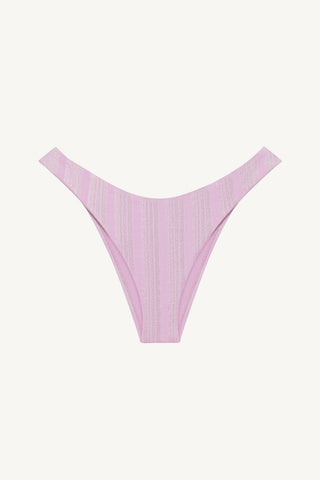California High Leg Bottom - Orchid Shiny Stripe