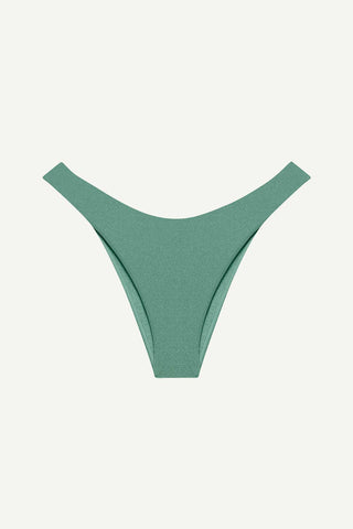 Metallic aqua swim bottoms