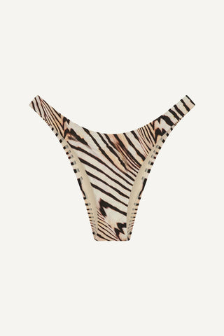 California High Leg Bottom  - Shell Stripe EcoShimmer