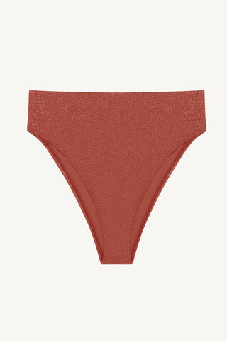 Barcelona High Waist Bottom - Pink Metallic