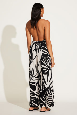 The Getaway Pant - Graphic Jungle EcoLinen