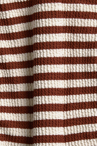Thalia Full Bottom - Red Ochre Stripe EcoScrunch