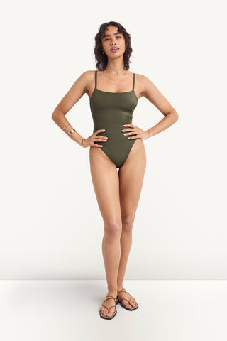 Jenna One Piece - Olive EcoShimmer