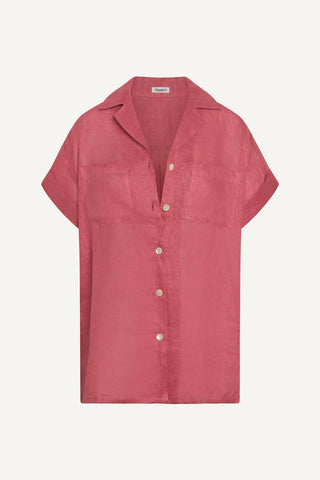 Playa Pocket Blouse - Wild Rose Ecolinen