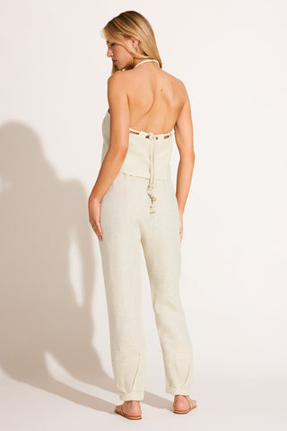 Avery Halter Top - Oatmeal EcoLinen