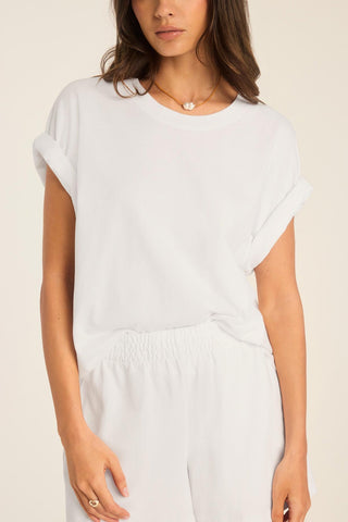 Coast Short - White Cotton Jersey