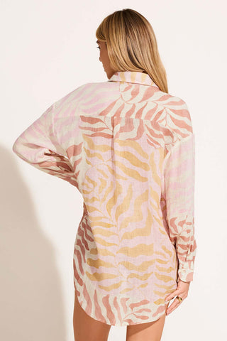 Playa Linen Boyfriend Shirt - Gold Coast EcoLinen