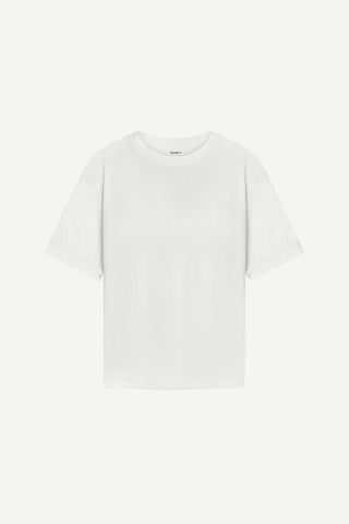 Coast Oversized Boyfriend Tee - White Cotton Jersey