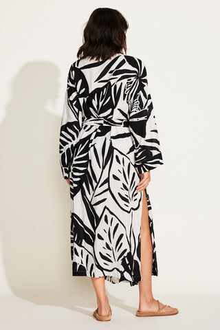 Palmilla Robe - Graphic Jungle EcoLinen