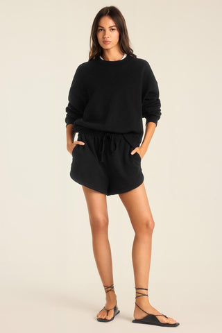 Dawn Classic Short - Black French Terry