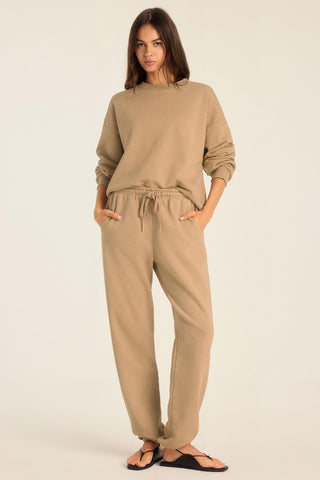 Dawn Crewneck - Latte French Terry