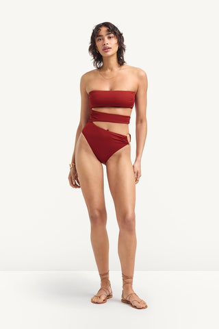 Lolita One Piece - Deep Madder EcoRib