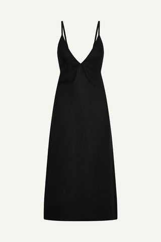 Zella Dress - Black EcoLinen
