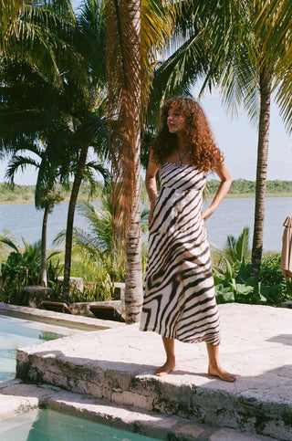 Arden Dress - Shell Stripe Linen