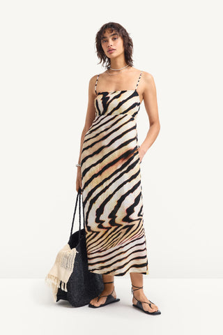 Arden Dress - Shell Stripe Linen
