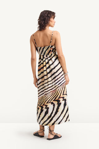 Arden Dress - Shell Stripe Linen
