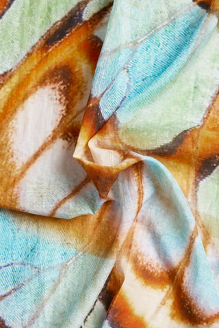 Samara Sarong - Malachite Butterfly Cotton Cupro