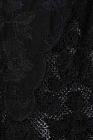Flora Pant - Black Beachside Broderie