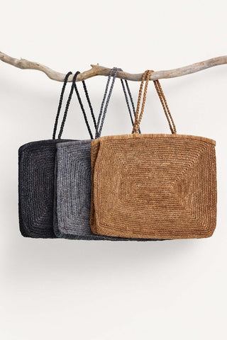 Amani Tote - Blue Raffia